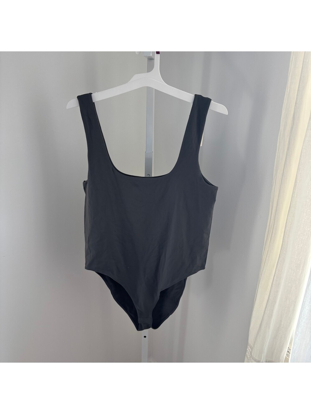 A New Day NWT Women's Gray Scoop Neck Sleeveless Knit Bodysuit Size XXL